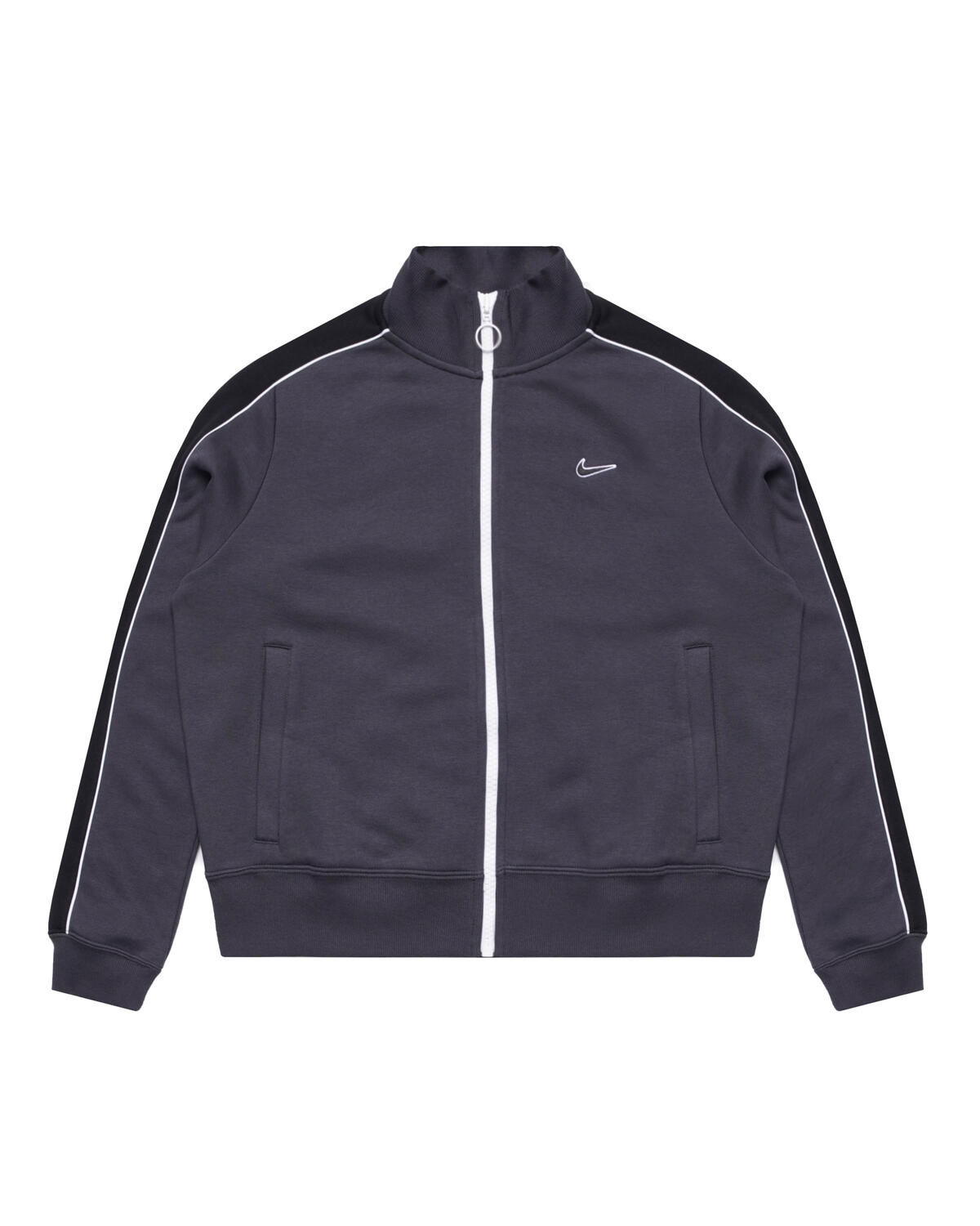 Black nike track clearance top